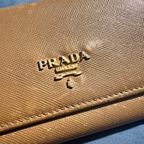 Prada Saffiano Leather Wallet in Brown - Picture 4 of 11